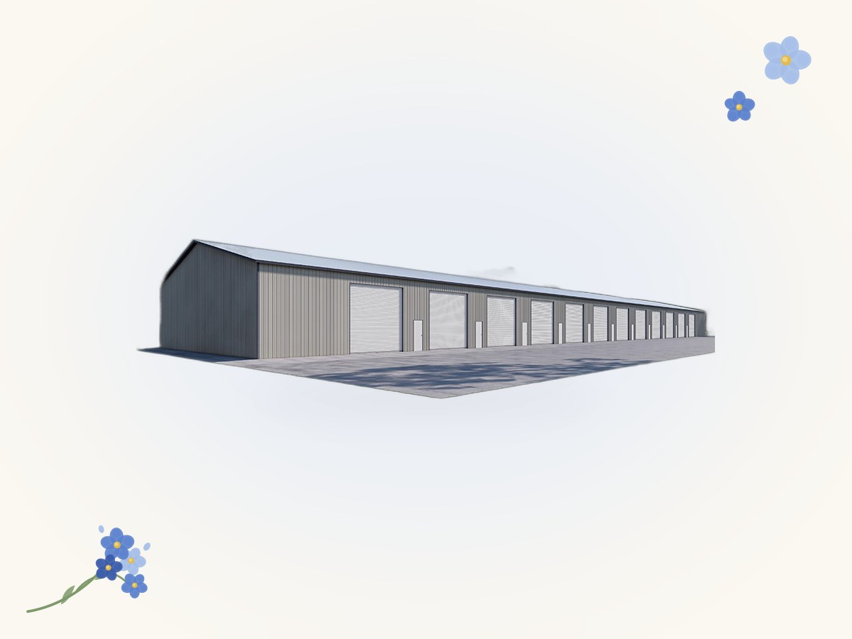 Giant Commercial Steel Warehouse, 60x300